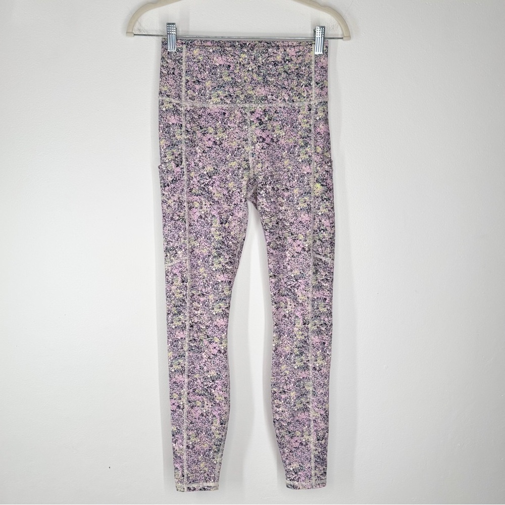 Fabletics Paint Splatter Full Length Leggings Women’s Size Small